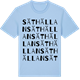 Blue Soul t-shirt med Säthällan ordlek t-shirt