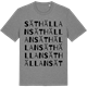 Mid Heather Gray t-shirt med Säthällan ordlek t-shirt