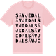 Pink Cotton t-shirt med Sävjedal ordlek t-shirt