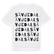 White t-shirt med Sävjedal ordlek t-shirt