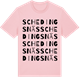 Pink Cotton t-shirt med Schedingsnäs ordlek t-shirt