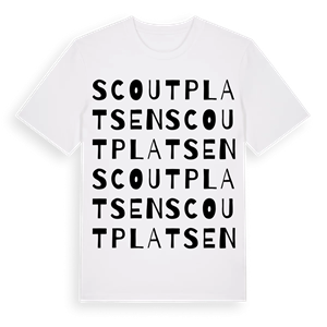 Scoutplatsen ordlek t-shirt – ekologisk bomull t-shirt från Pinshirt