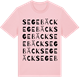 Pink Cotton t-shirt med Segebäck ordlek t-shirt
