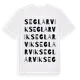White t-shirt med Seglarvik ordlek t-shirt