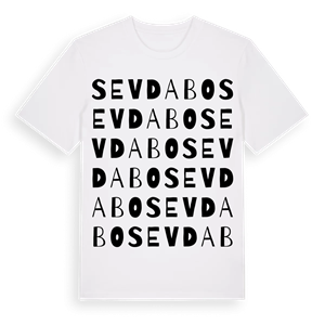 Sevdabo ordlek t-shirt – ekologisk bomull t-shirt från Pinshirt