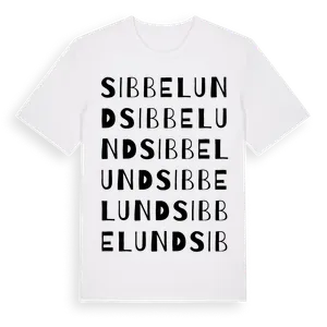 Sibbelund ordlek t-shirt – ekologisk bomull t-shirt från Pinshirt