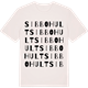 Vintage White t-shirt med Sibbohult ordlek t-shirt