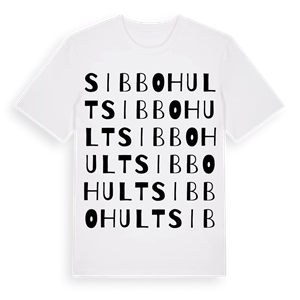 Sibbohult ordlek t-shirt – ekologisk bomull t-shirt från Pinshirt