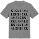Mid Heather Gray t-shirt med Sicklamålen ordlek t-shirt