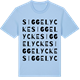 Blue Soul t-shirt med Siggelycke ordlek t-shirt