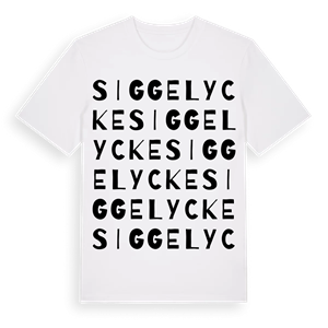Siggelycke ordlek t-shirt – ekologisk bomull t-shirt från Pinshirt