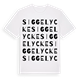 Siggelycke ordlek t-shirt