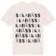 Vintage White t-shirt med Sikanäs ordlek t-shirt