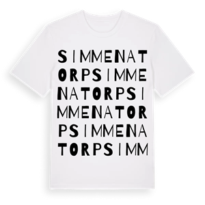 Simmenatorp ordlek t-shirt – ekologisk bomull t-shirt från Pinshirt
