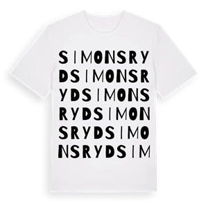 Simonsryd ordlek t-shirt – ekologisk bomull t-shirt från Pinshirt