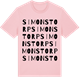 Pink Cotton t-shirt med Simonstorp ordlek t-shirt