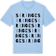 Blue Soul t-shirt med Siringe ordlek t-shirt