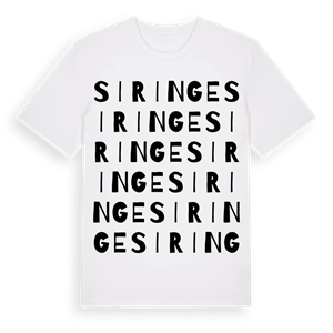 Siringe ordlek t-shirt – ekologisk bomull t-shirt från Pinshirt
