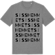 Mid Heather Gray t-shirt med Sisshemmet ordlek t-shirt