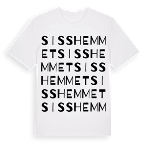 Sisshemmet ordlek t-shirt – ekologisk bomull t-shirt från Pinshirt