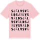 Pink Cotton t-shirt med Självsvåld ordlek t-shirt