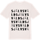 Vintage White t-shirt med Självsvåld ordlek t-shirt