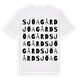 White t-shirt med Sjöagård ordlek t-shirt