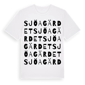 Sjöagärdet ordlek t-shirt – ekologisk bomull t-shirt från Pinshirt