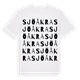 White t-shirt med Sjöåkra ordlek t-shirt