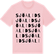 Pink Cotton t-shirt med Sjöalid ordlek t-shirt