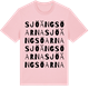 Pink Cotton t-shirt med Sjöängsöarna ordlek t-shirt