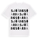 White t-shirt med Sjöängsöarna ordlek t-shirt