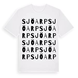 Sjöarp ordlek t-shirt – ekologisk bomull t-shirt från Pinshirt