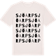 Vintage White t-shirt med Sjöarp ordlek t-shirt