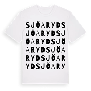 Sjöaryd ordlek t-shirt – ekologisk bomull t-shirt från Pinshirt
