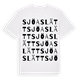 White t-shirt med Sjöaslätt ordlek t-shirt