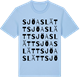 Blue Soul t-shirt med Sjöaslätt ordlek t-shirt