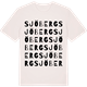 Vintage White t-shirt med Sjöberg ordlek t-shirt