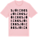 Pink Cotton t-shirt med Sjöberg ordlek t-shirt