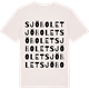 Vintage White t-shirt med Sjöbolet ordlek t-shirt