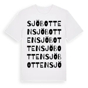 Sjöbotten ordlek t-shirt – ekologisk bomull t-shirt från Pinshirt