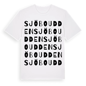 Sjöboudden ordlek t-shirt – ekologisk bomull t-shirt från Pinshirt
