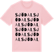 Pink Cotton t-shirt med Sjödal ordlek t-shirt