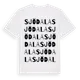 White t-shirt med Sjödala ordlek t-shirt