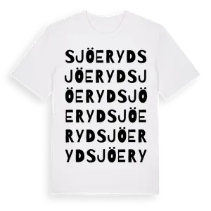 Sjöeryd ordlek t-shirt – ekologisk bomull t-shirt från Pinshirt