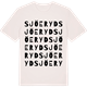 Vintage White t-shirt med Sjöeryd ordlek t-shirt