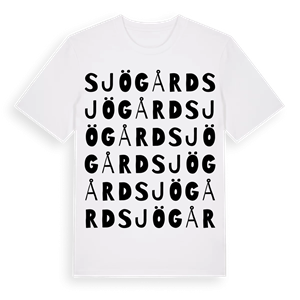Sjögård ordlek t-shirt – ekologisk bomull t-shirt från Pinshirt