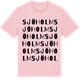 Pink Cotton t-shirt med Sjöholm ordlek t-shirt