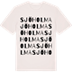 Vintage White t-shirt med Sjöholma ordlek t-shirt