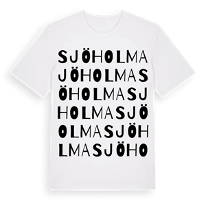 Sjöholma ordlek t-shirt – ekologisk bomull t-shirt från Pinshirt
